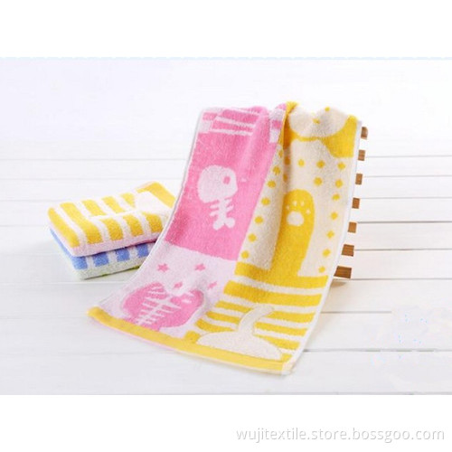 SGS Kitty &Fish Bone Cotton Baby Face Towel (WJ-CH1565)